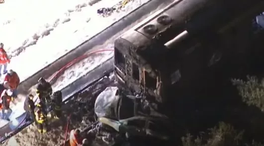 Pictured: Metro-North train crash involving SUV (Courtesy: CBS New York/YouTube)